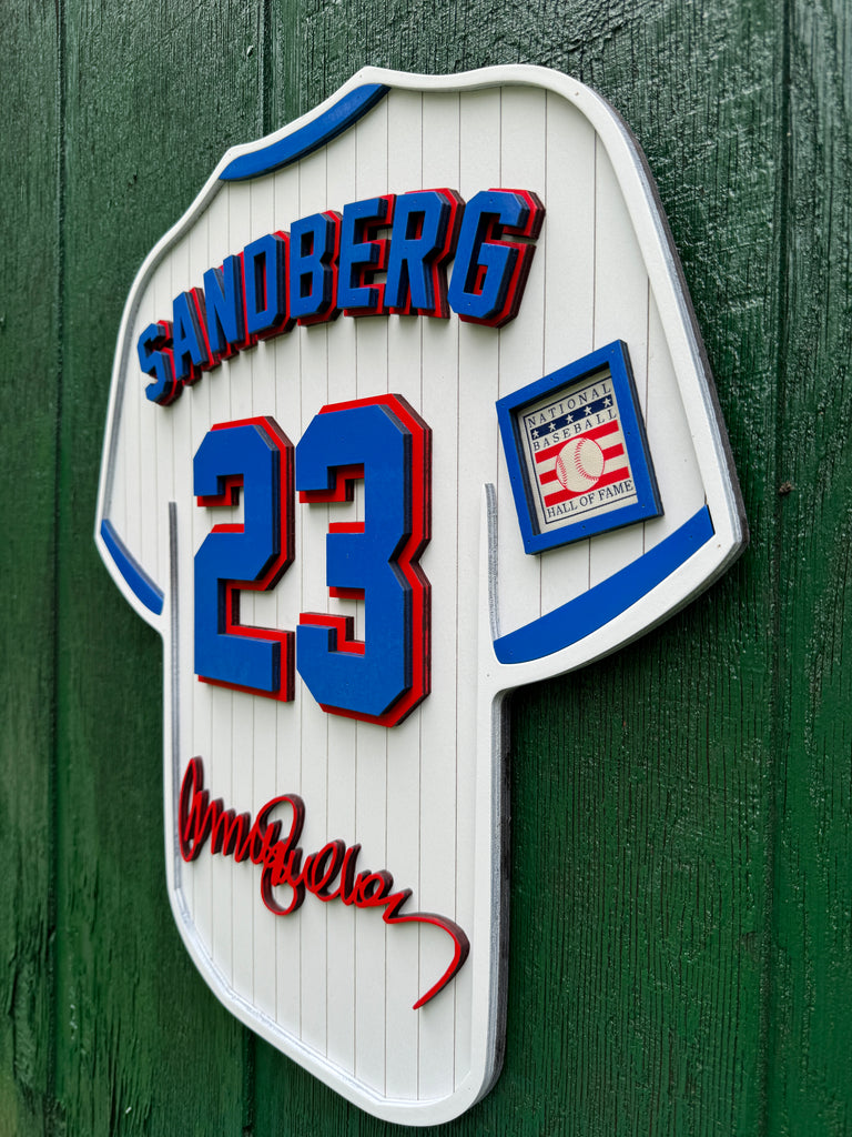 Ryne Sandberg Player Jersey Wall Sign