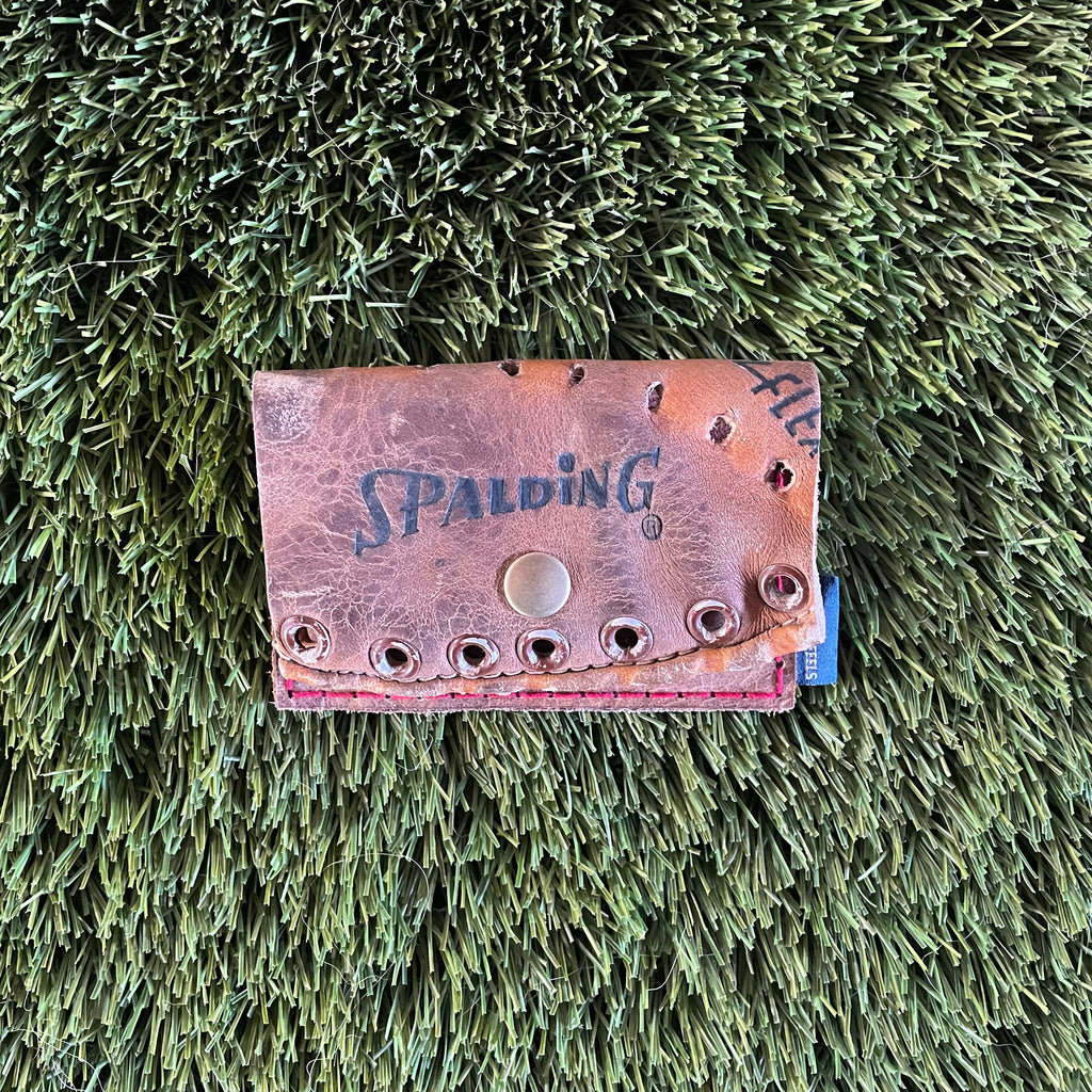 Spalding Baseball Glove Snap Wallet