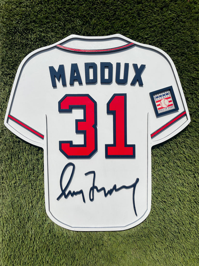 Greg Maddux Player Jersey Wall Sign