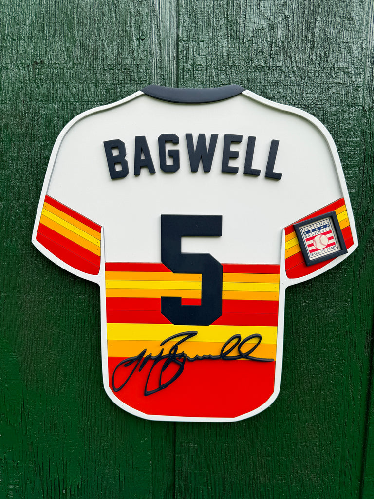 Jeff Bagwell Player Jersey Wall Sign