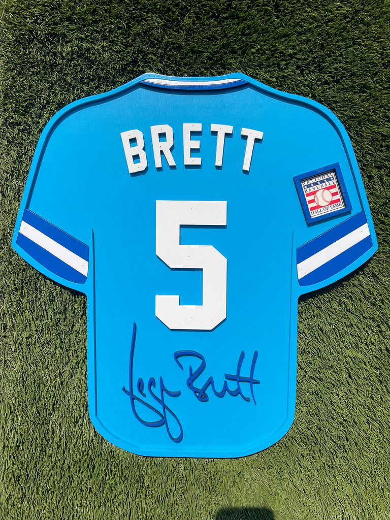 George Brett Player Jersey Wall Sign