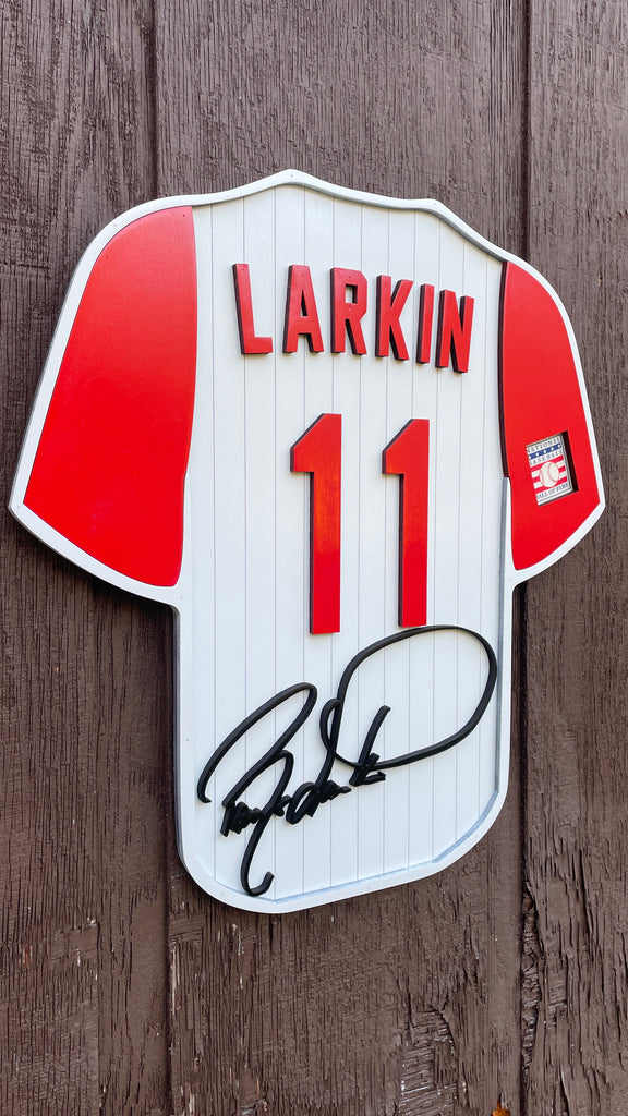 Barry Larkin Player Jersey Wall Sign