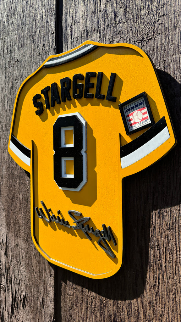 Willie Stargell Player Jersey Wall Sign