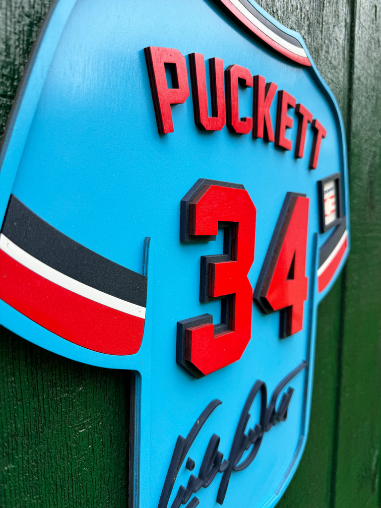 Kirby Puckett Player Jersey Wall Sign