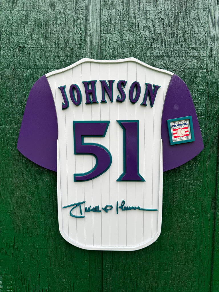 Randy Johnson Player Jersey Wall Sign