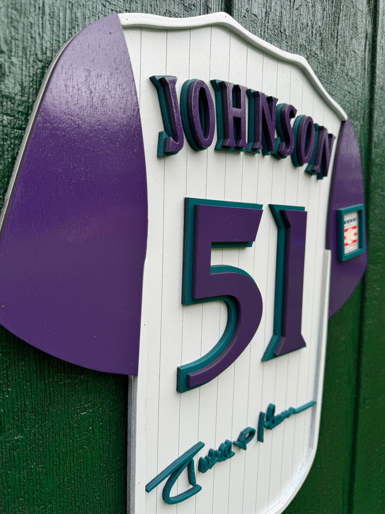 Randy Johnson Player Jersey Wall Sign