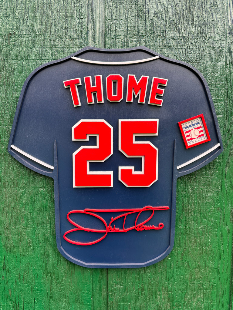 Jim Thome Player Jersey Wall Sign