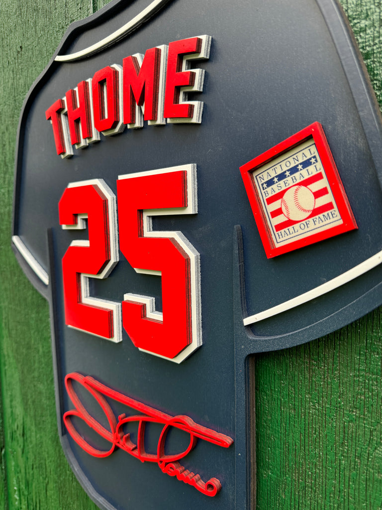 Jim Thome Player Jersey Wall Sign