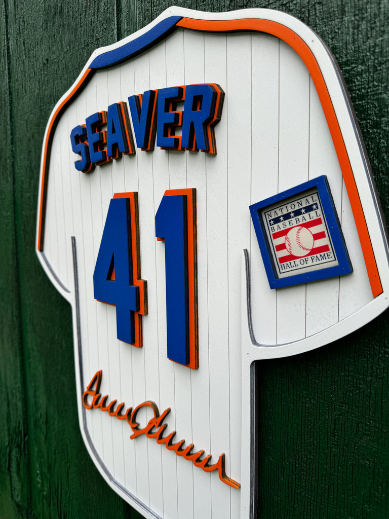 Tom Seaver Player Jersey Wall Sign