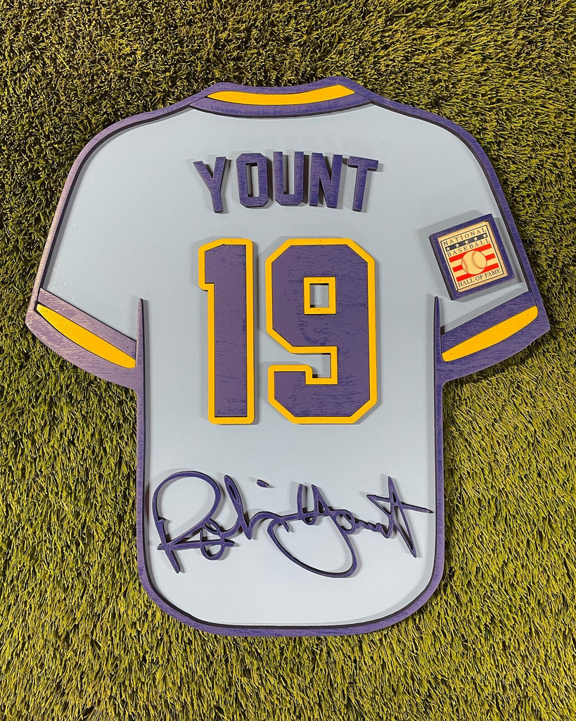 Robin Yount Player Jersey Wall Sign