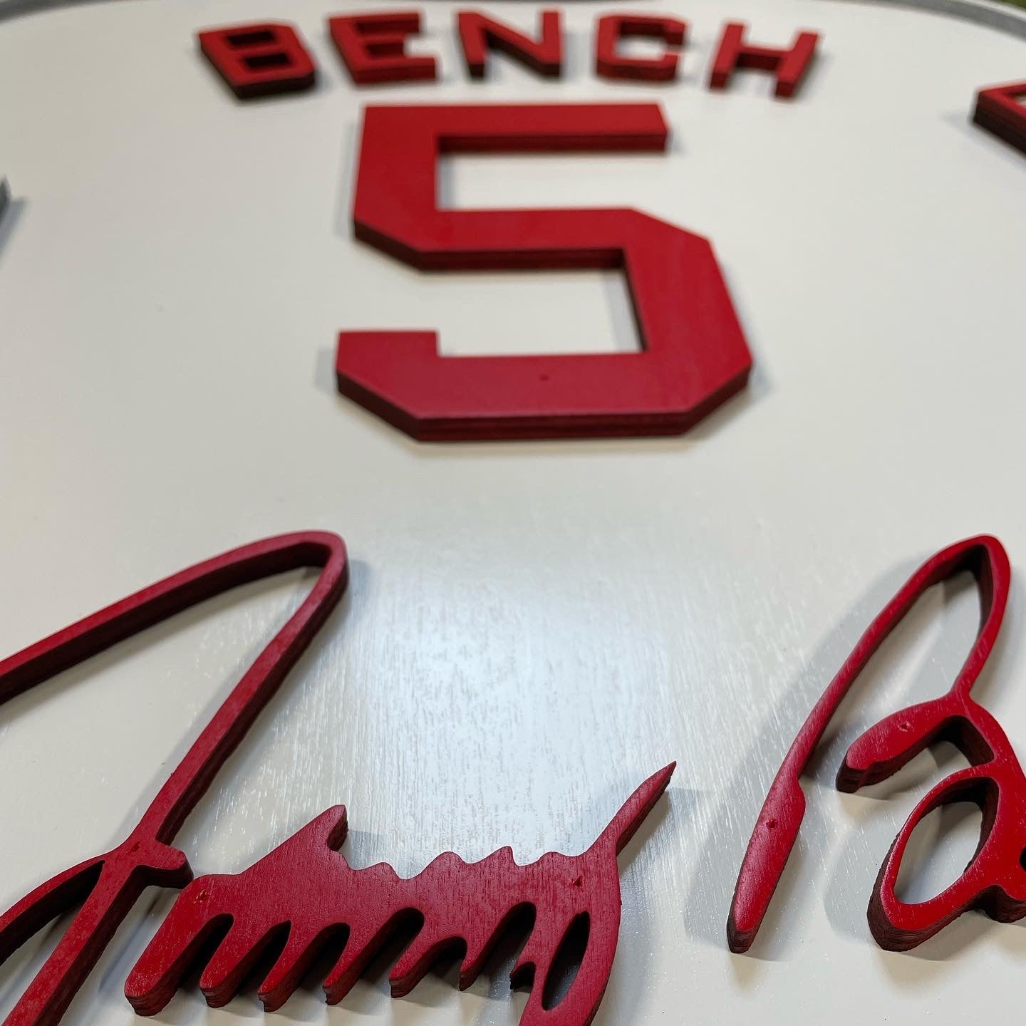 Johnny Bench Player Jersey Wall Sign - Game Day Feels