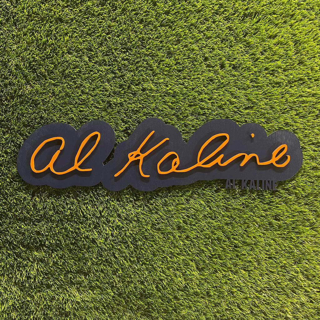 Al Kaline 3D Signature Color Wood Wall Sign