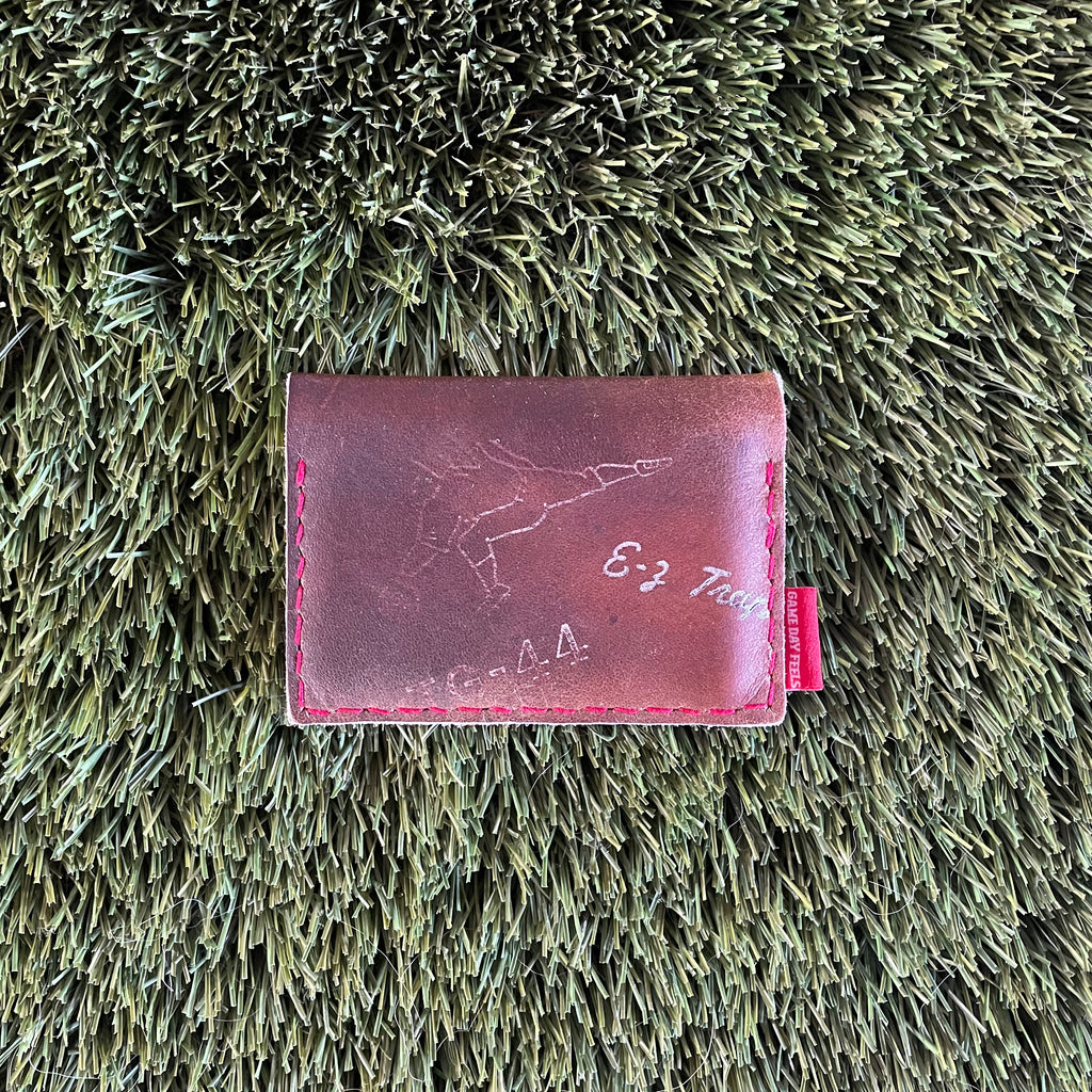 Player Baseball Glove Foldover Wallet
